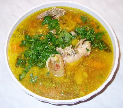شوربة أويهايزي بالدجاج