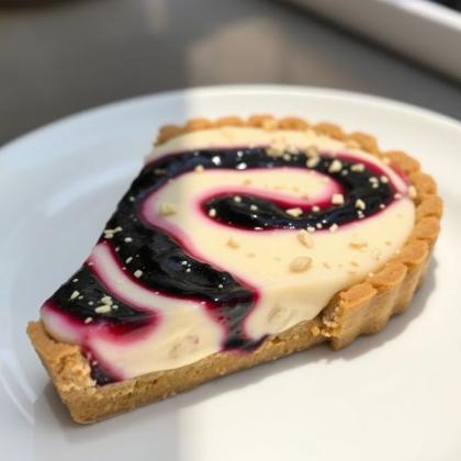 فطيرة الكرز الأسود واللوز المحمص 